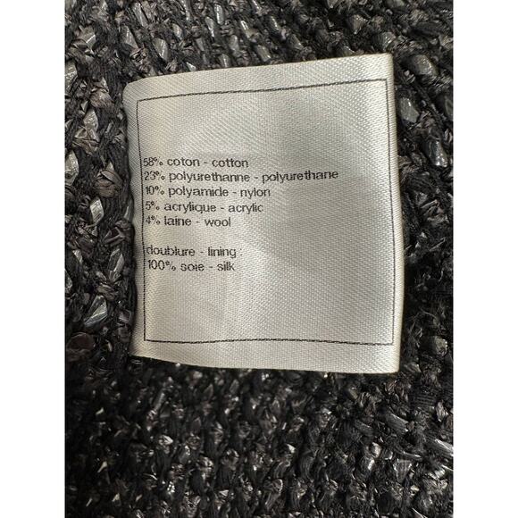 CHANEL 2014 Black Tweed Mid-Length Skirt - Size 36FR - Picture 5 of 7